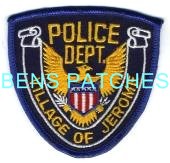 ILLINOIS,JEROME POLICE HAT PATCH 1_wm